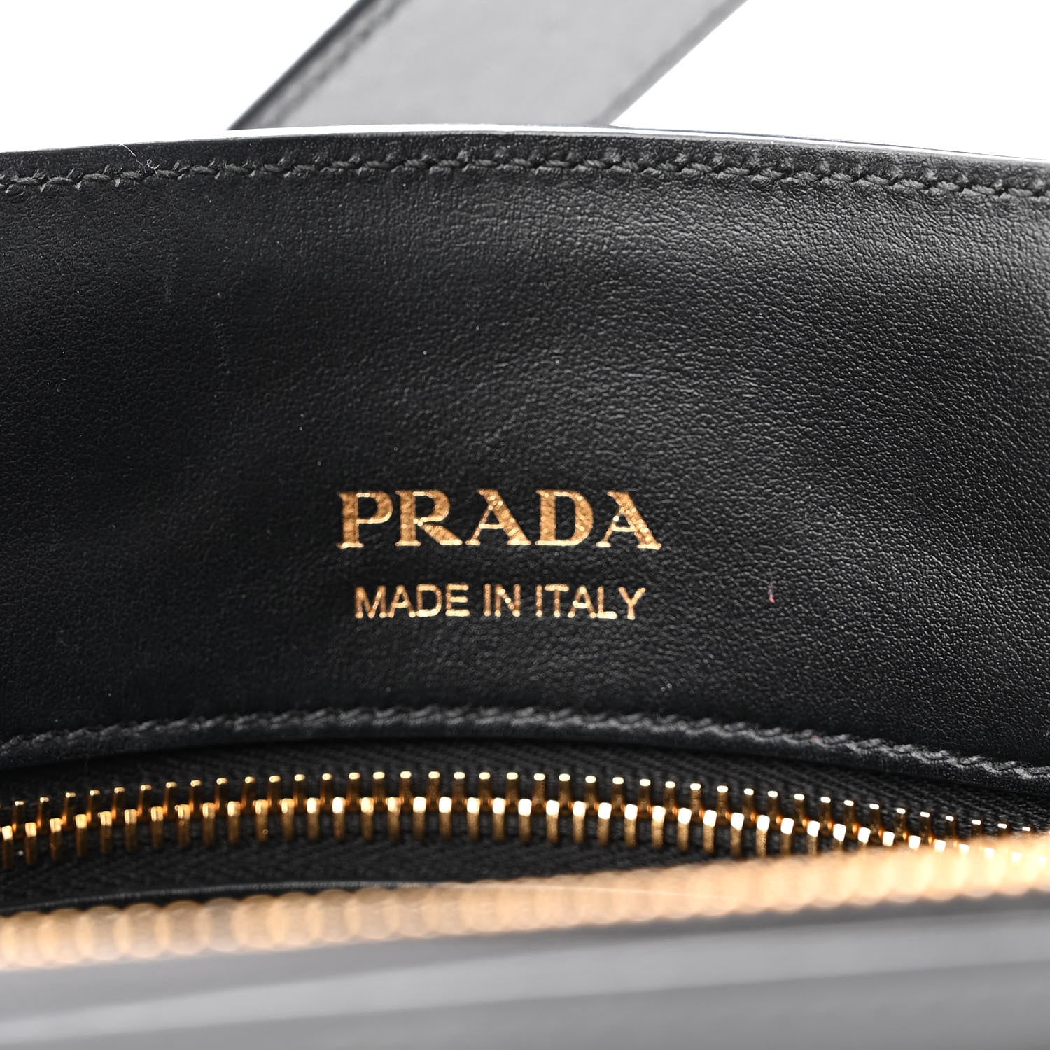 Prada Saffiano City Calfskin Large Bibliothèque Top Handle Black Fuoco 6 of 11