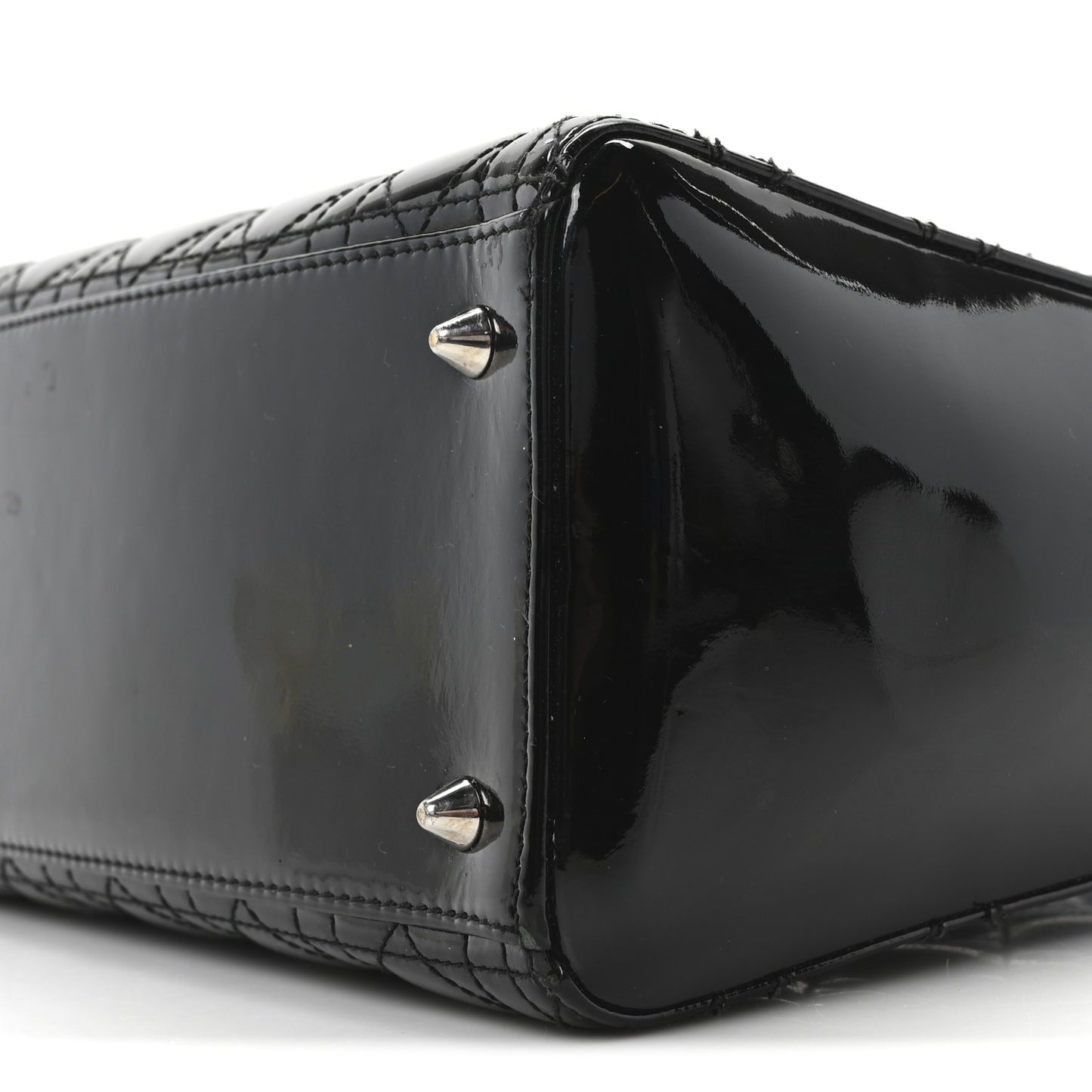 Patent Cannage Medium Lady Dior Black