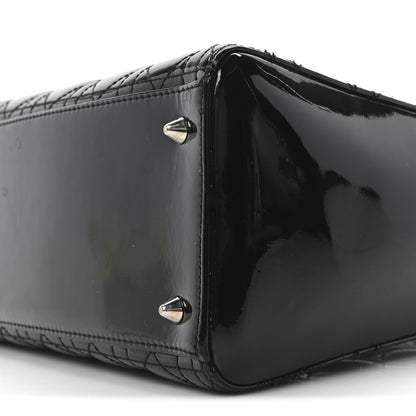 Christian Dior Patent Cannage Medium Lady Dior Black 10 of 10