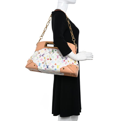 Louis Vuitton LOUIS VUITTON Monogram Multicolor Judy GM White 2 of 9