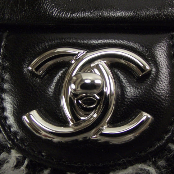 Chanel Lambskin Tweedy Flap Black 11 of 11