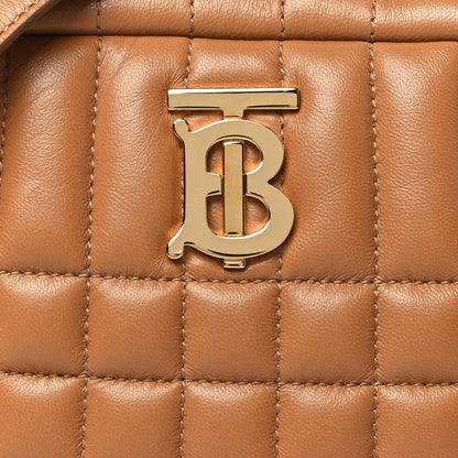 Burberry Lambskin Quilted Mini Lola Camera Bag Maple Brown 7 of 9