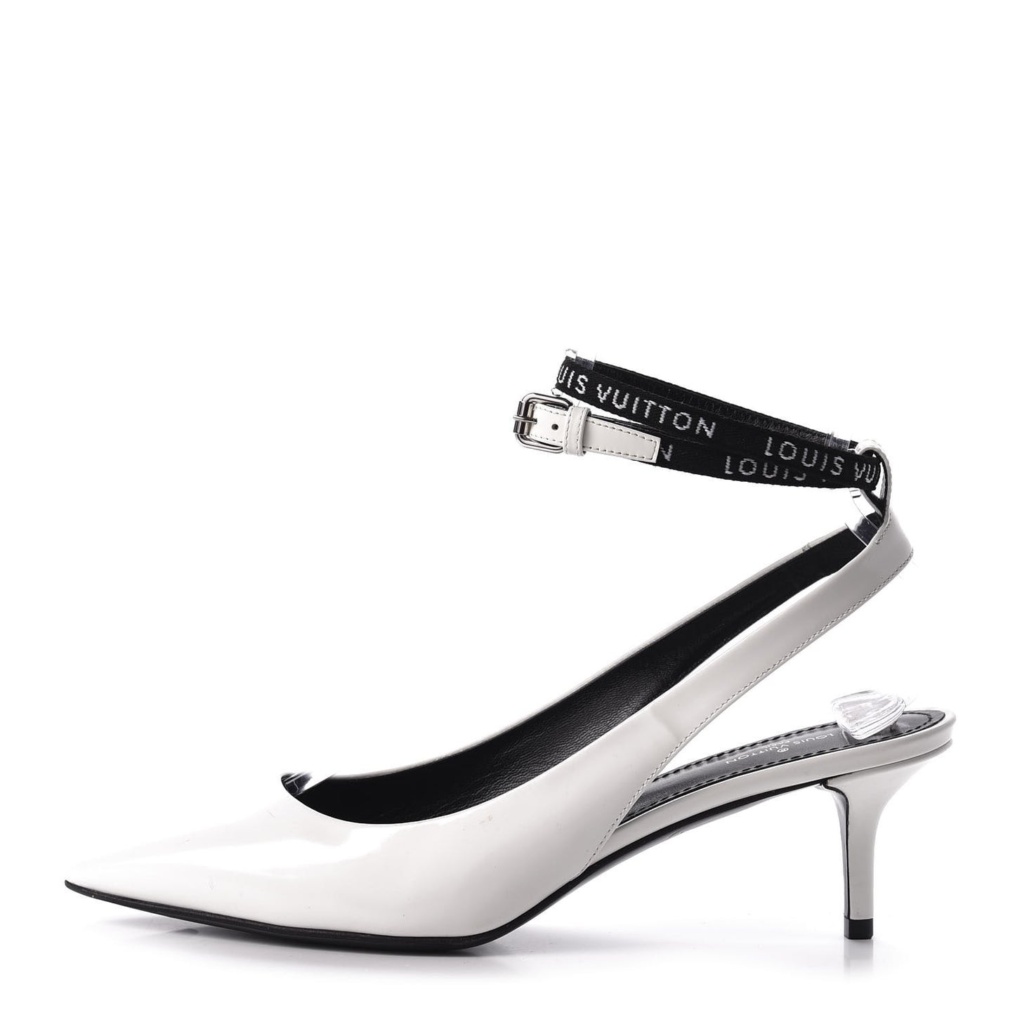 Patent Call Back Open Back Pumps 38.5 White