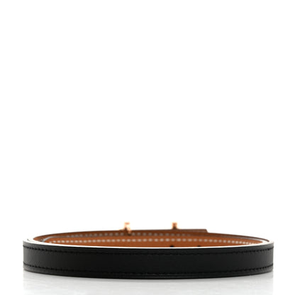 Hermes Swift Epsom 13mm Gamma Belt 70 28 Black Gold 3 of 9
