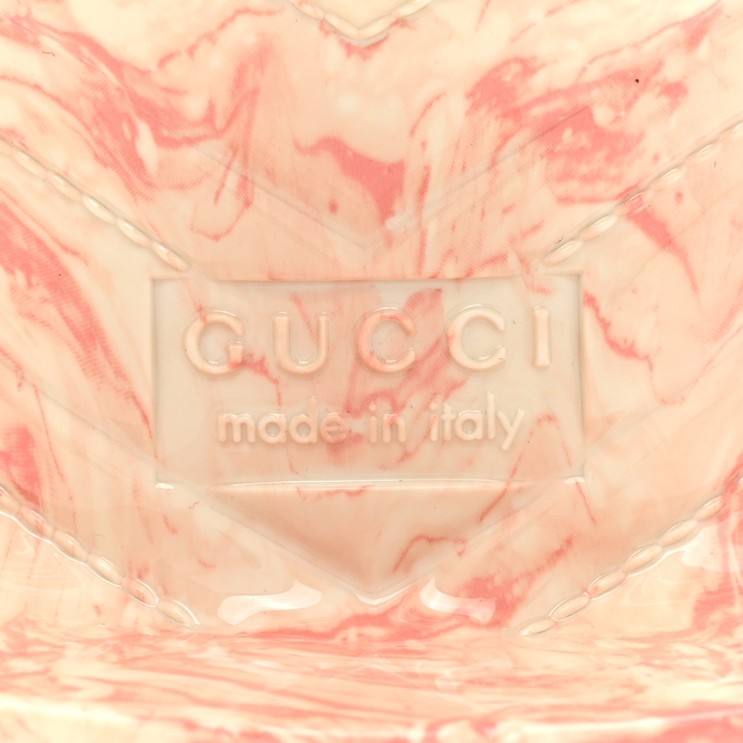 Gucci Shiny Rubber Gucci Logo Womens Platform 20/60mm Slide Sandals 39 Wild Rose 6 of 10