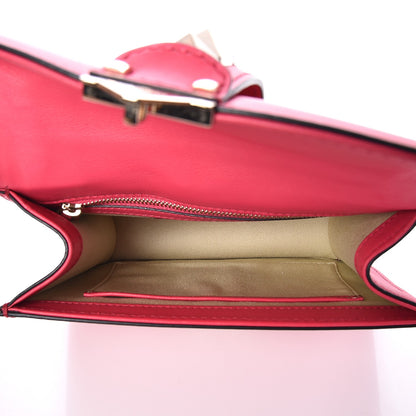 Valentino Garavani Vitello Small Glam Lock Rockstud Flap Deep Fuxia 6 of 8