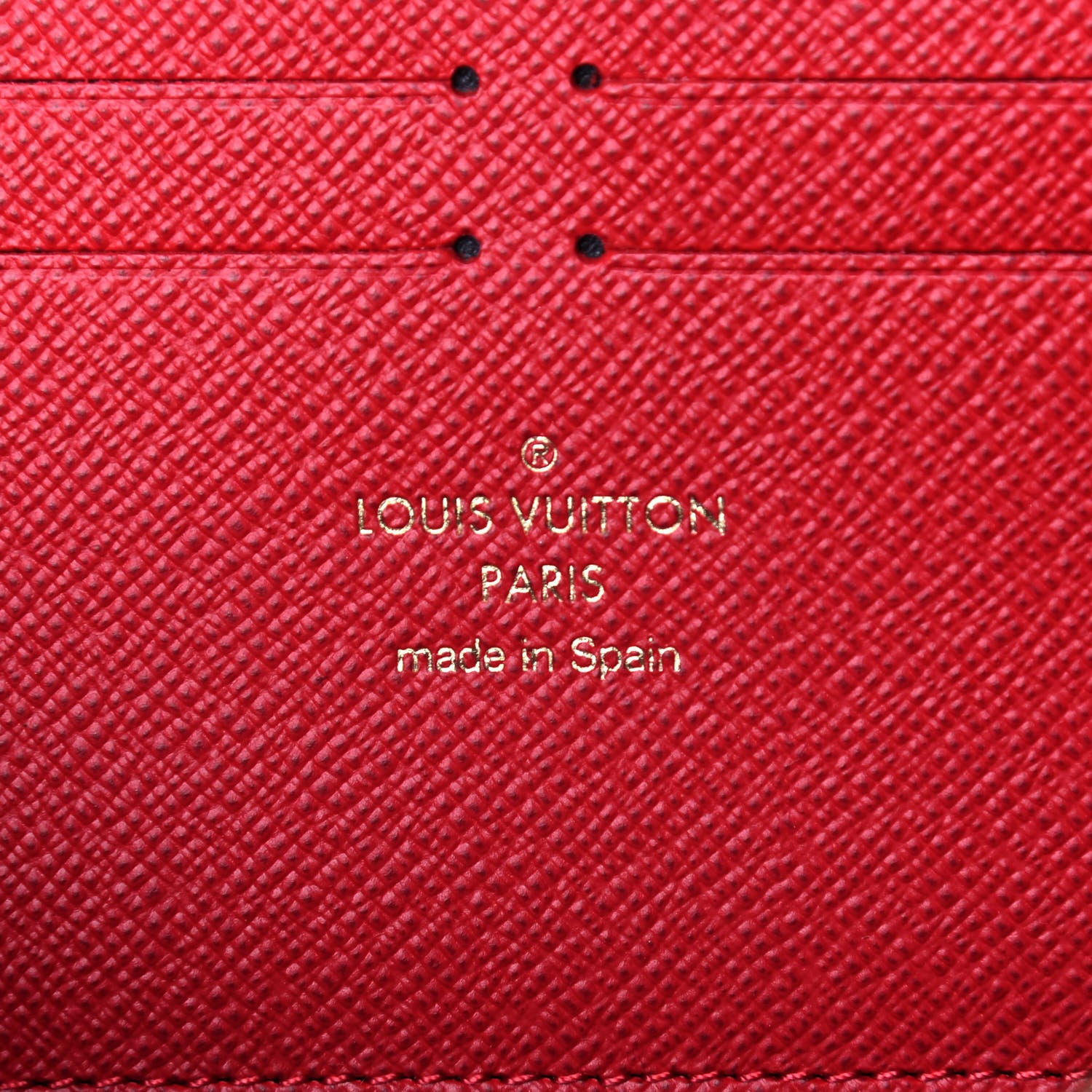 Louis Vuitton Damier Ebene Clemence Wallet Cherry 6 of 8