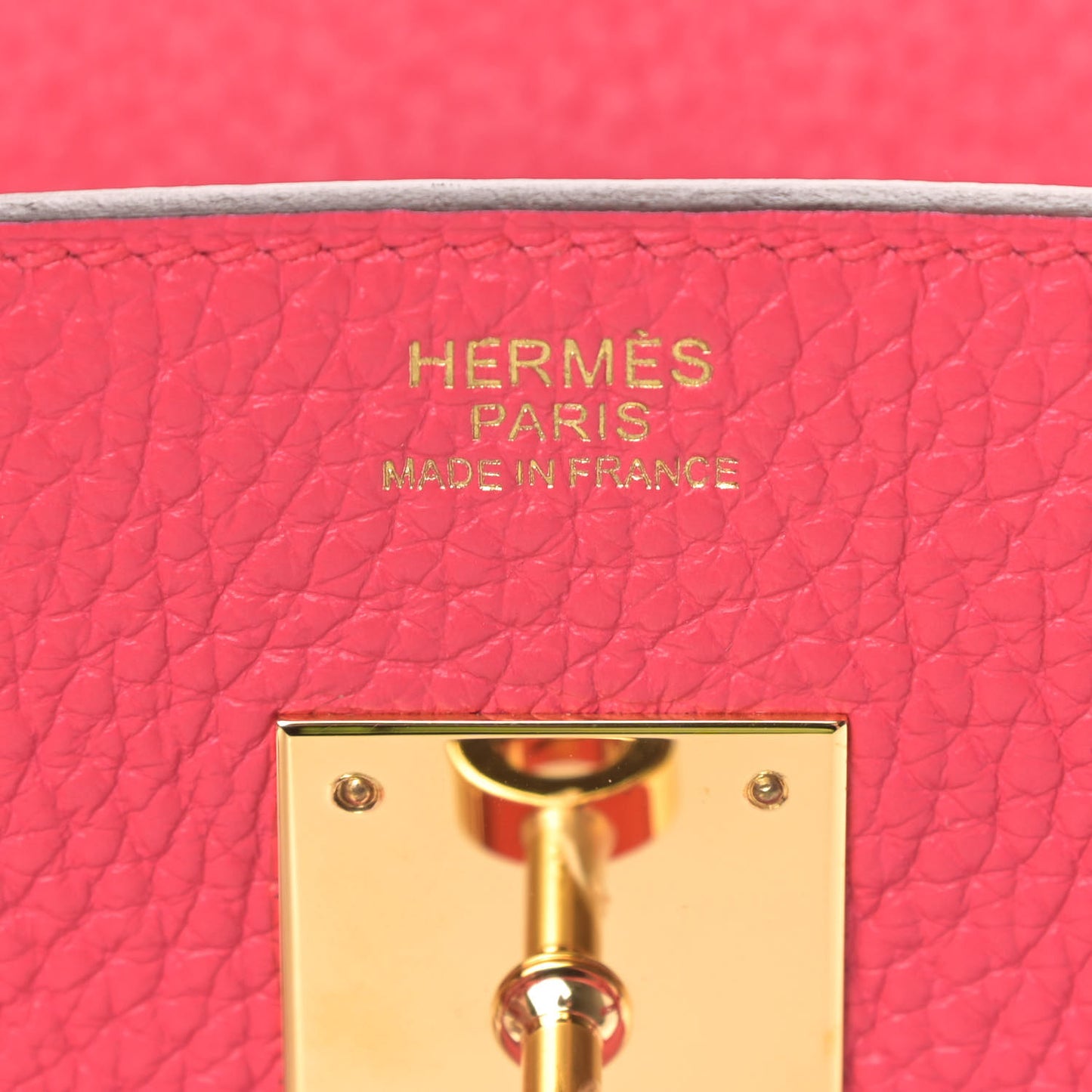 Taurillon Clemence Birkin 30 Rose Extreme