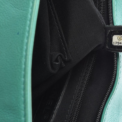 Chanel Calfskin Quilted Large Boy Flap Green 8 of 23