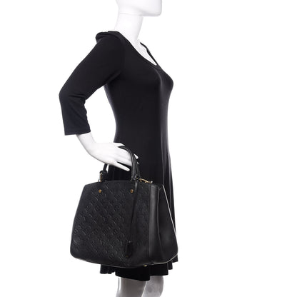 Louis Vuitton Empreinte Montaigne GM Black 3 of 11