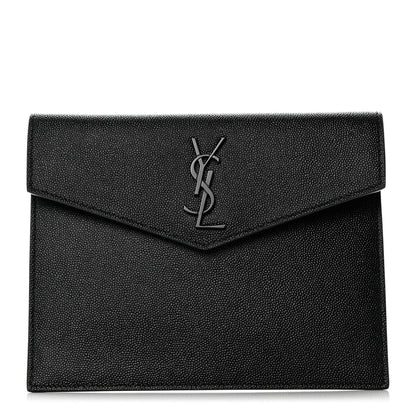 Saint Laurent Grain De Poudre Uptown Baby Pouch Black 1 of 7