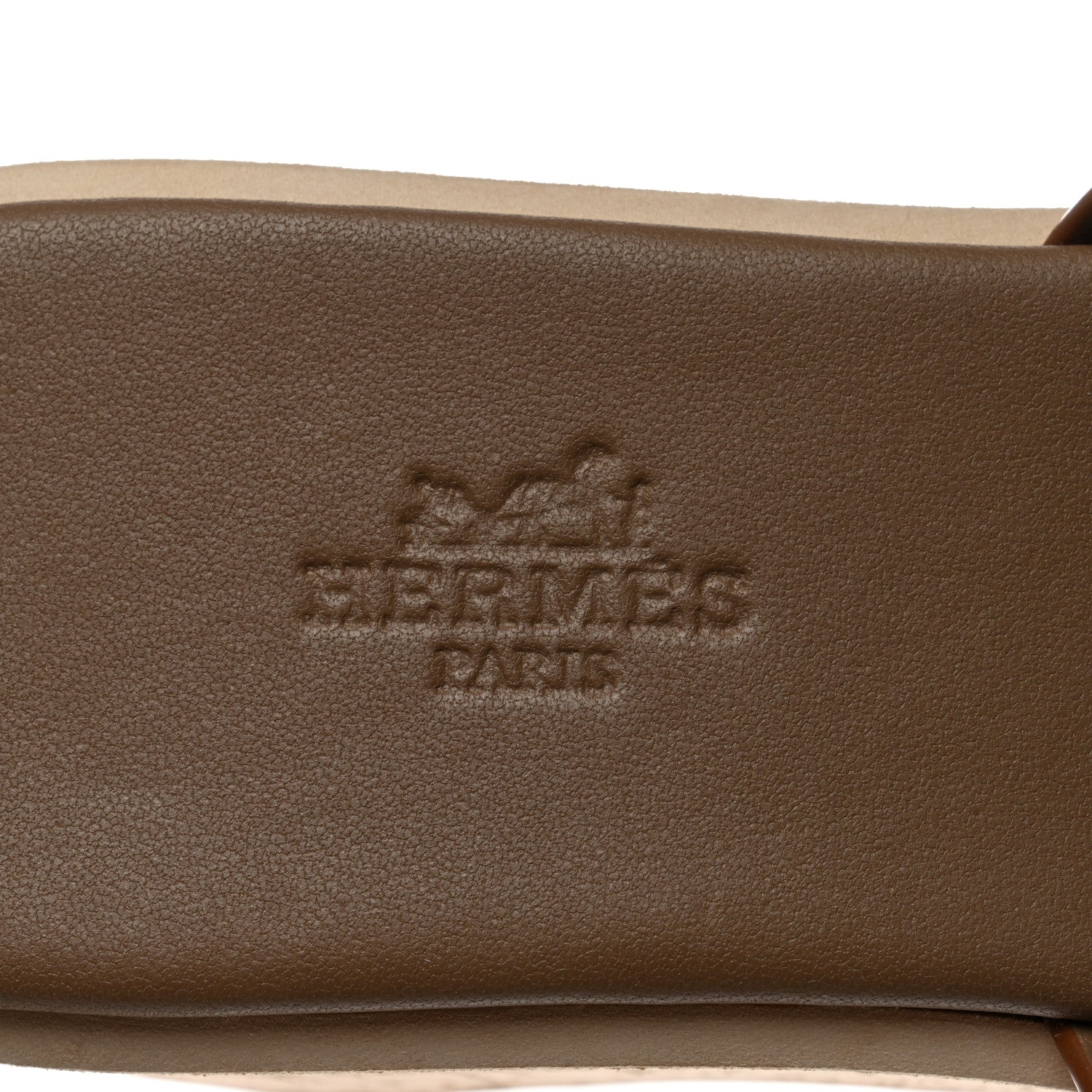 Hermes Calfskin Cork Eze 30 Sandals 36 Marron Glaise 7 of 9