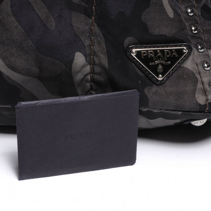 Prada Tessuto Nylon Camouflage Tote Fumo 3 of 9
