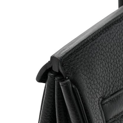 Hermes Taurillon Clemence Birkin 35 Black 15 of 16