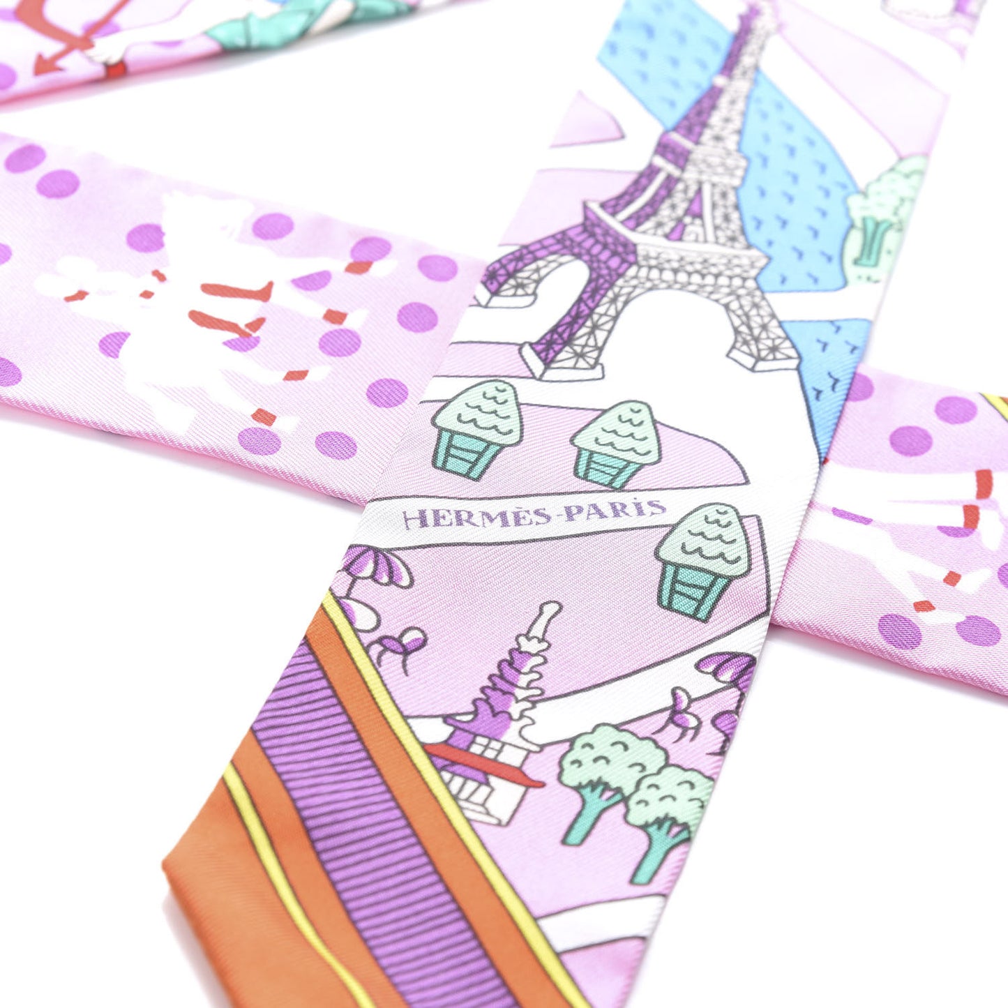 Silk Les Nouveaux Amoureux de Paris Twilly Rose Buvard White Vert