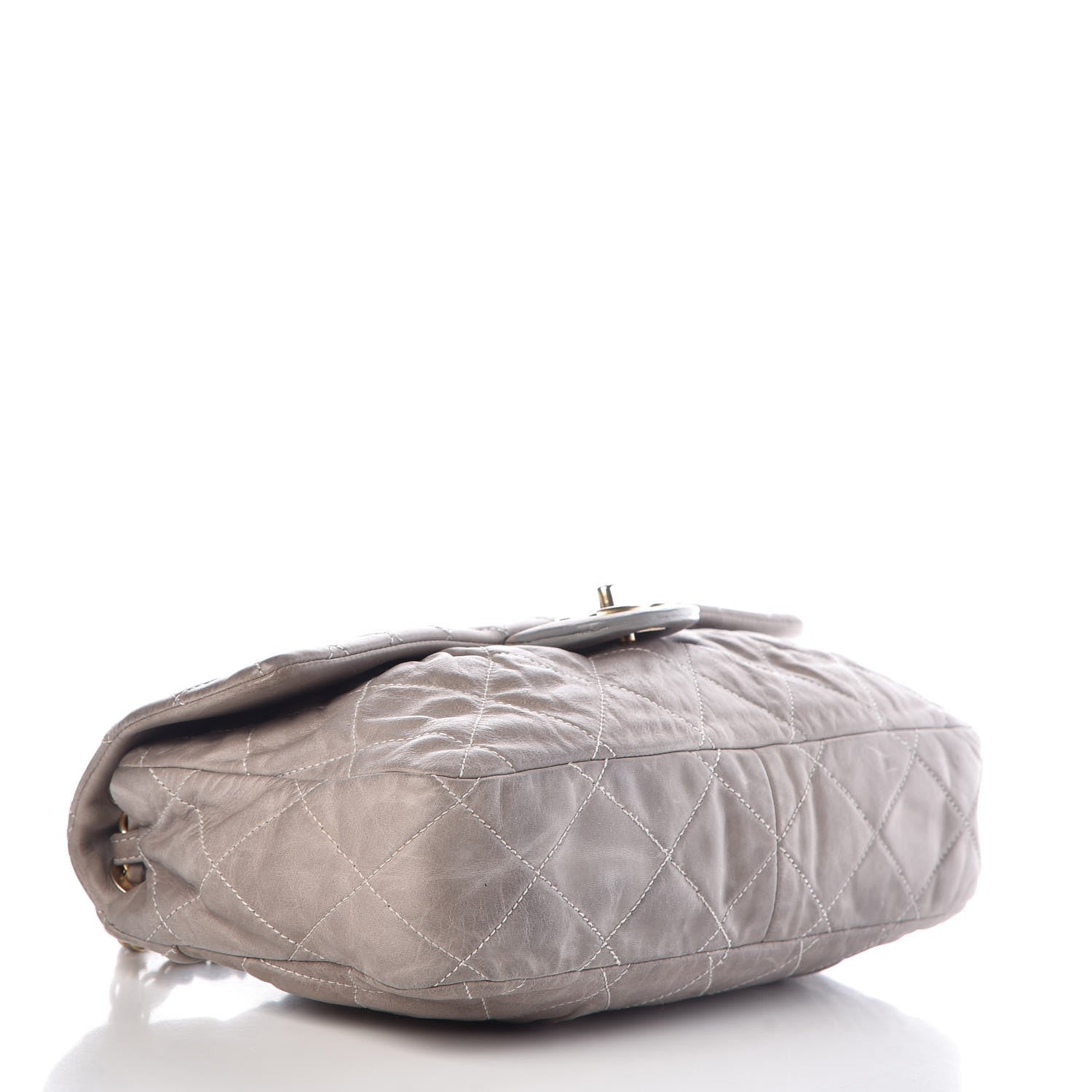 Chanel Iridescent Calfskin Large Chic Quilt Flap Grey 4 of 16