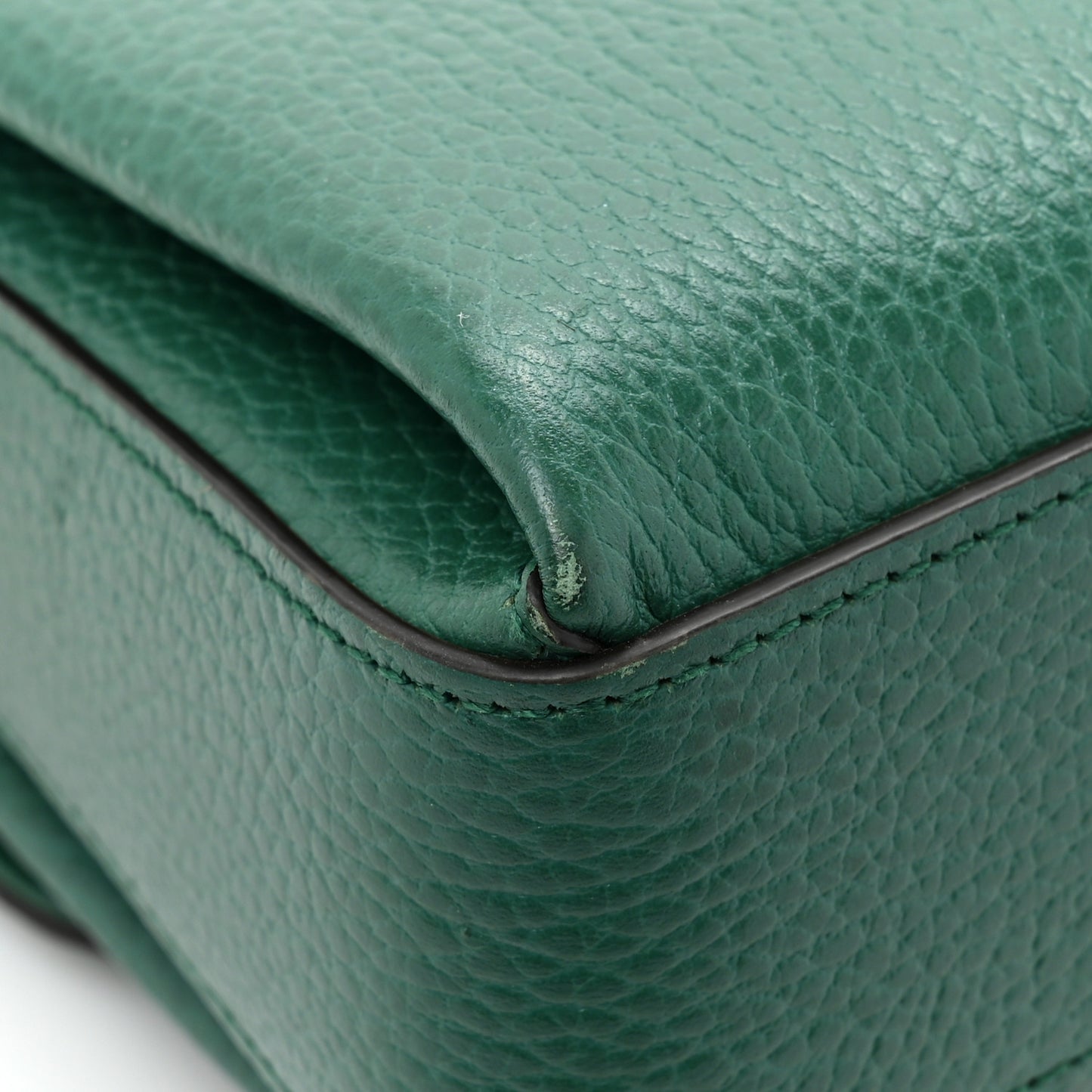 Dollar Calfskin Interlocking G Crossbody Bag Emerald