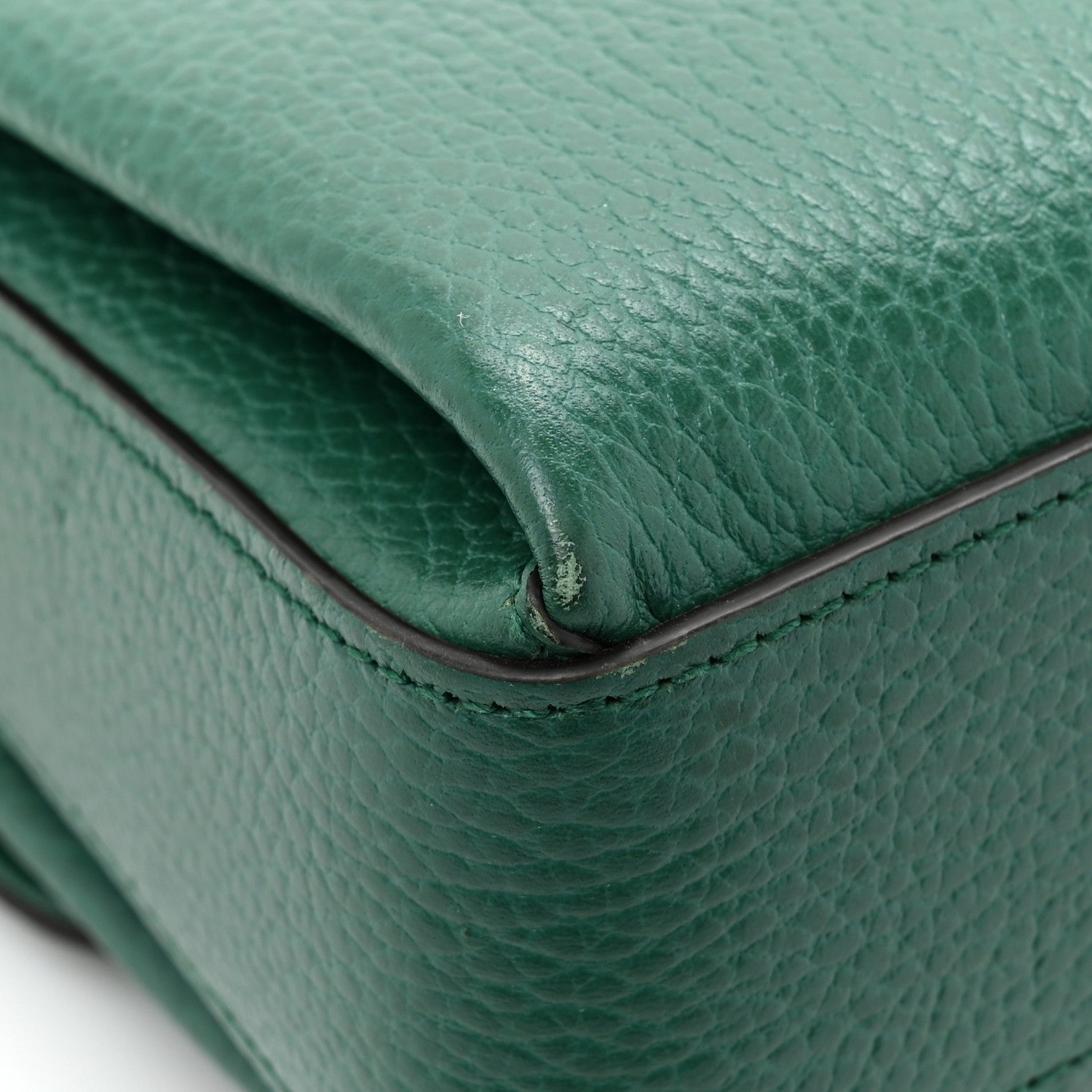 Gucci Dollar Calfskin Interlocking G Crossbody Bag Emerald 16 of 18