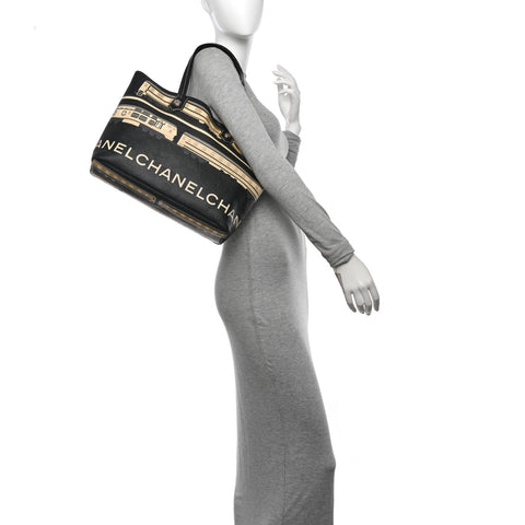 Coated Canvas Le Train Bag Black