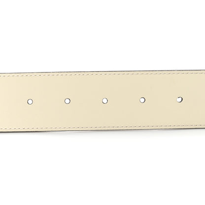 Gucci Calfskin Double G 40mm Belt 100 40 Mystic White 4 of 6