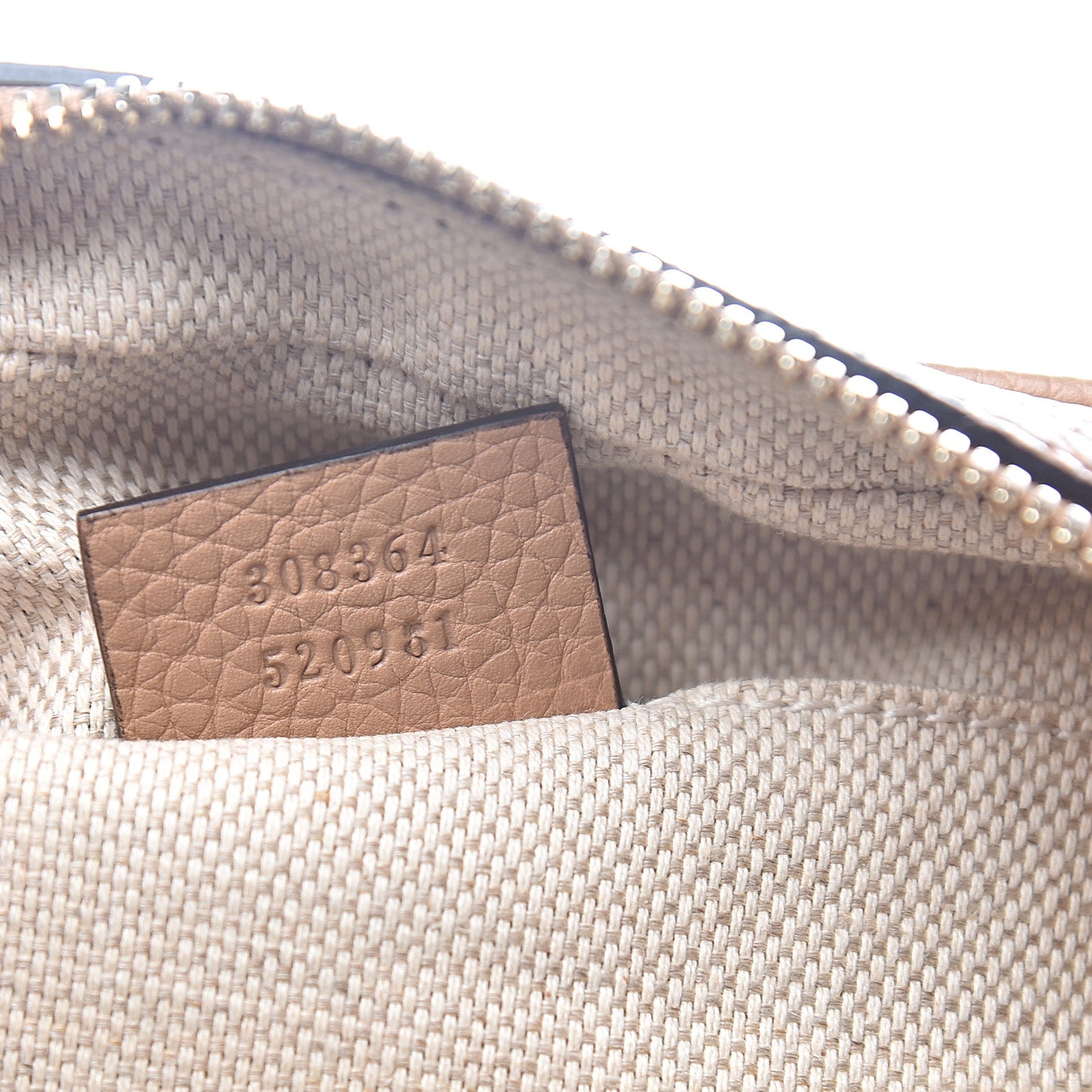 Pebbled Calfskin Small Soho Disco Bag Rose Beige