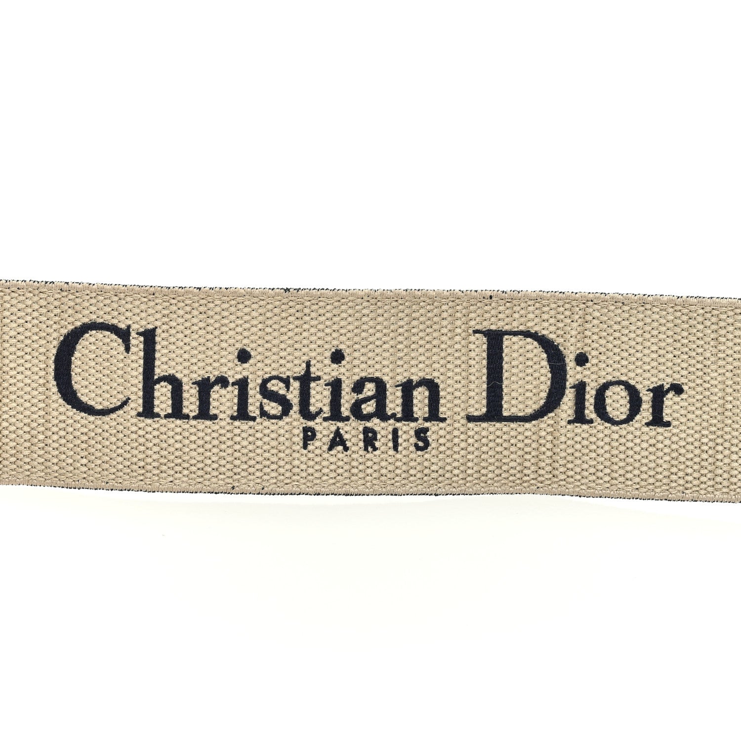 Christian Dior Canvas Embroidered Shoulder Strap Blue 3 of 5