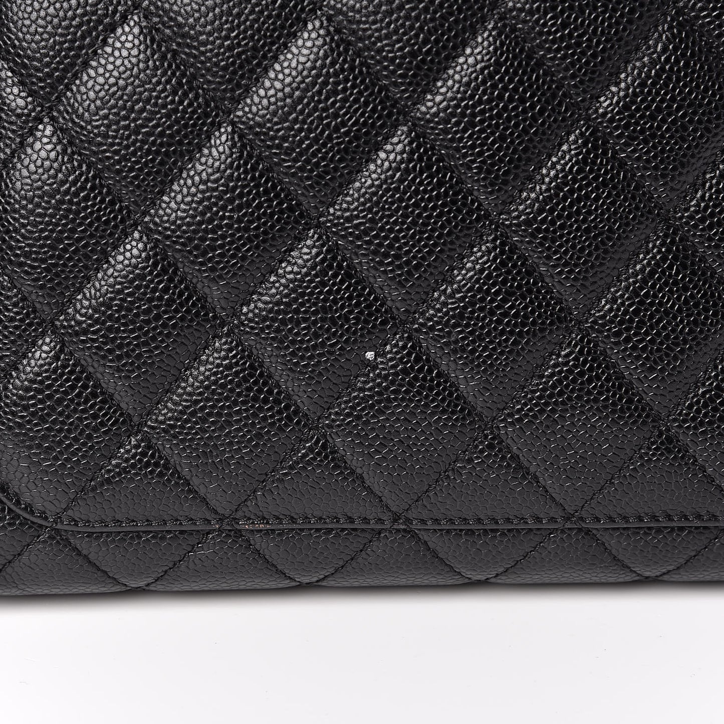 Caviar Quilted Bowler Black