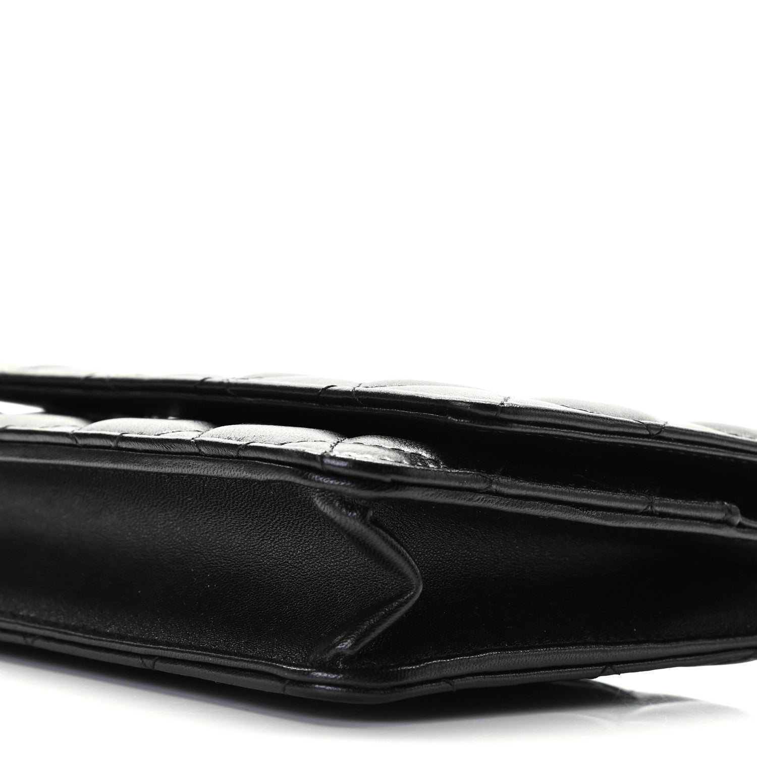 Chanel Lambskin Quilted Wallet On Chain WOC Black 5 of 10