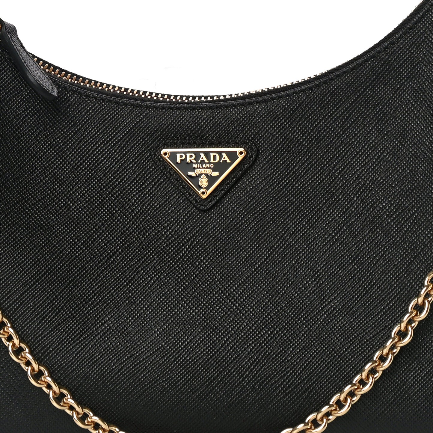 Saffiano Lux Re-Edition 2005 Shoulder Bag Black