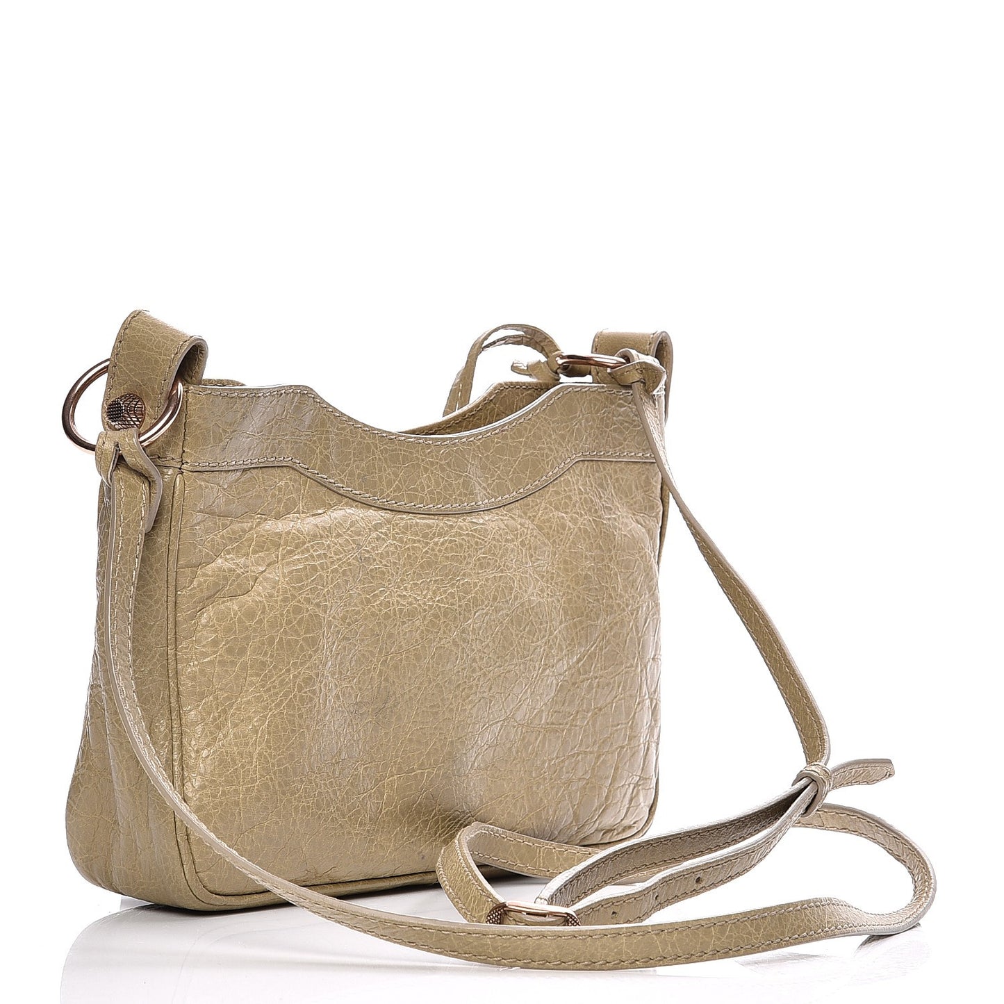 Agneau Giant 12 Rose Gold Hardware Hip Beige Latte