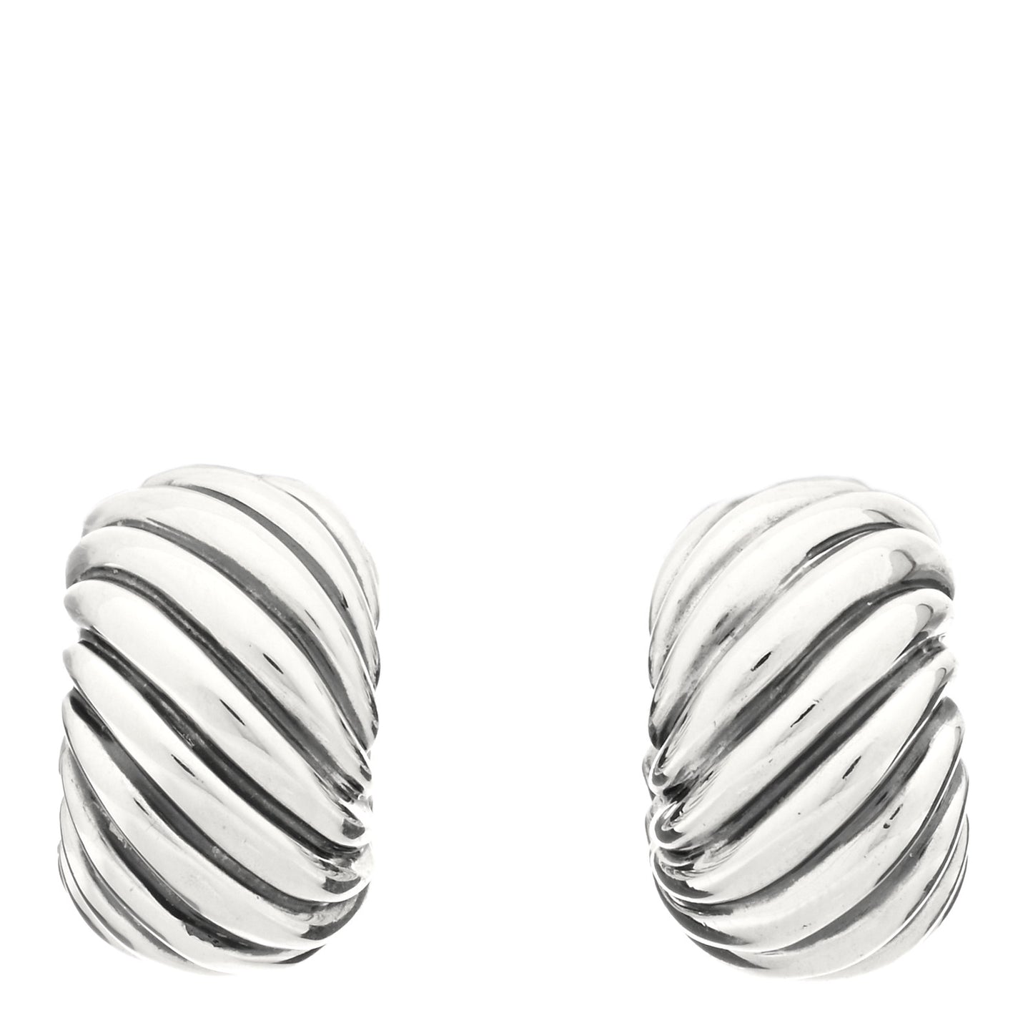 Sterling Silver Cable Classics Hoop Earrings