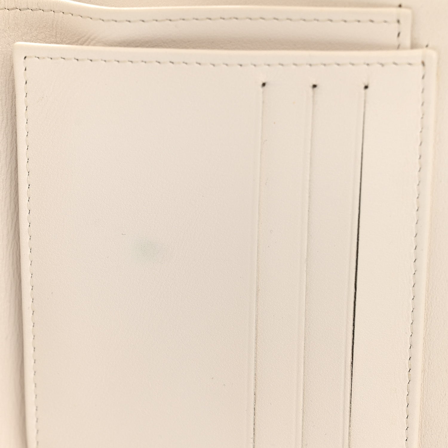 Chanel Caviar Quilted Compact Flap Wallet White 9 of 9