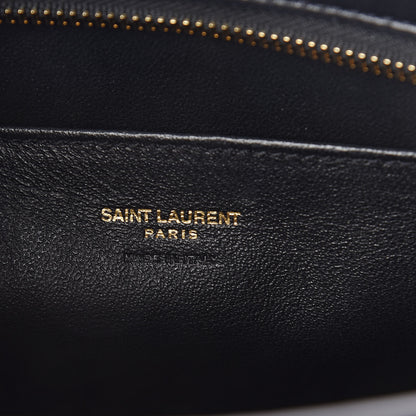 Saint Laurent Calfskin Monogram Baby Cabas Black 6 of 9