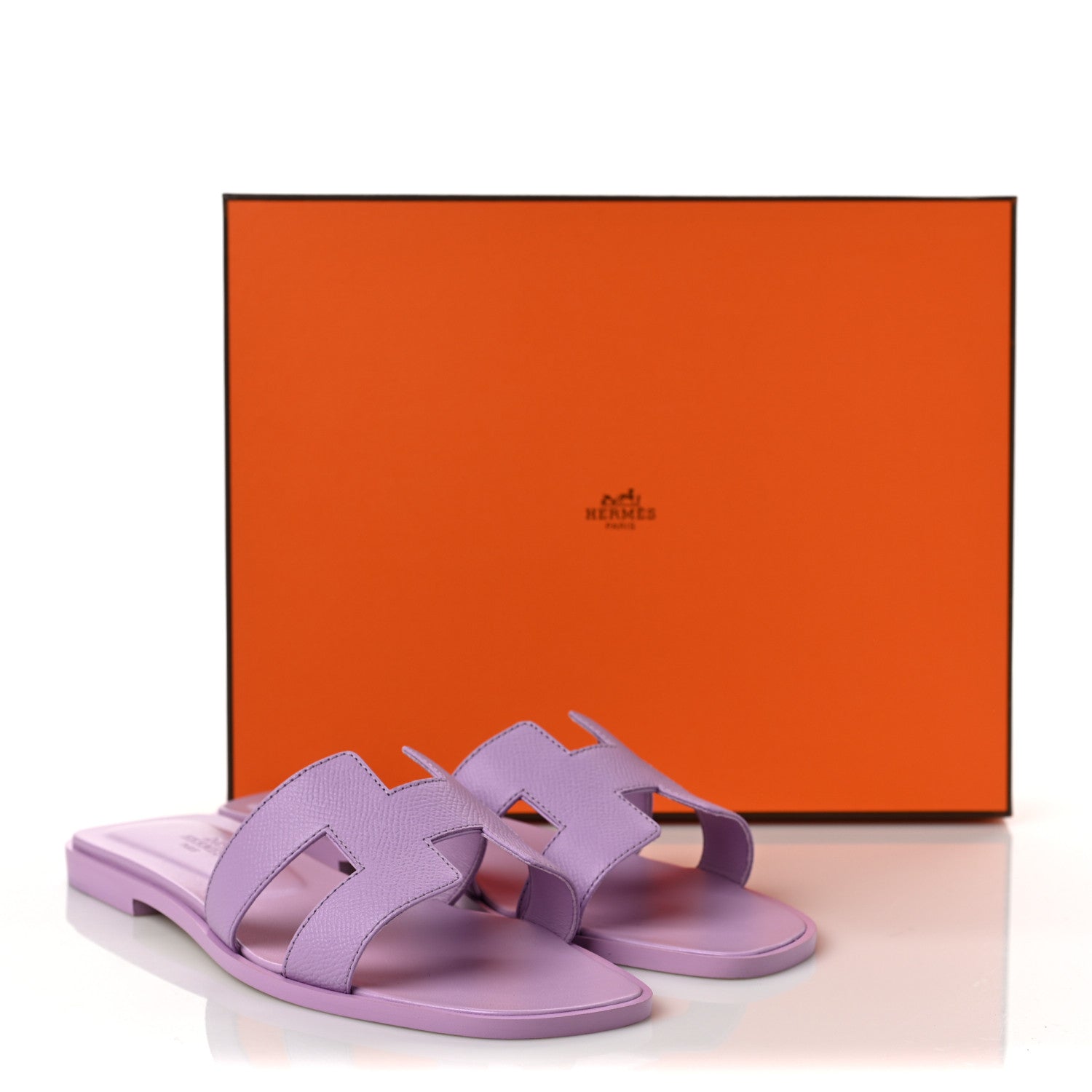 Hermes Epsom Oran Sandals 37.5 Violet Amethyste 8 of 8