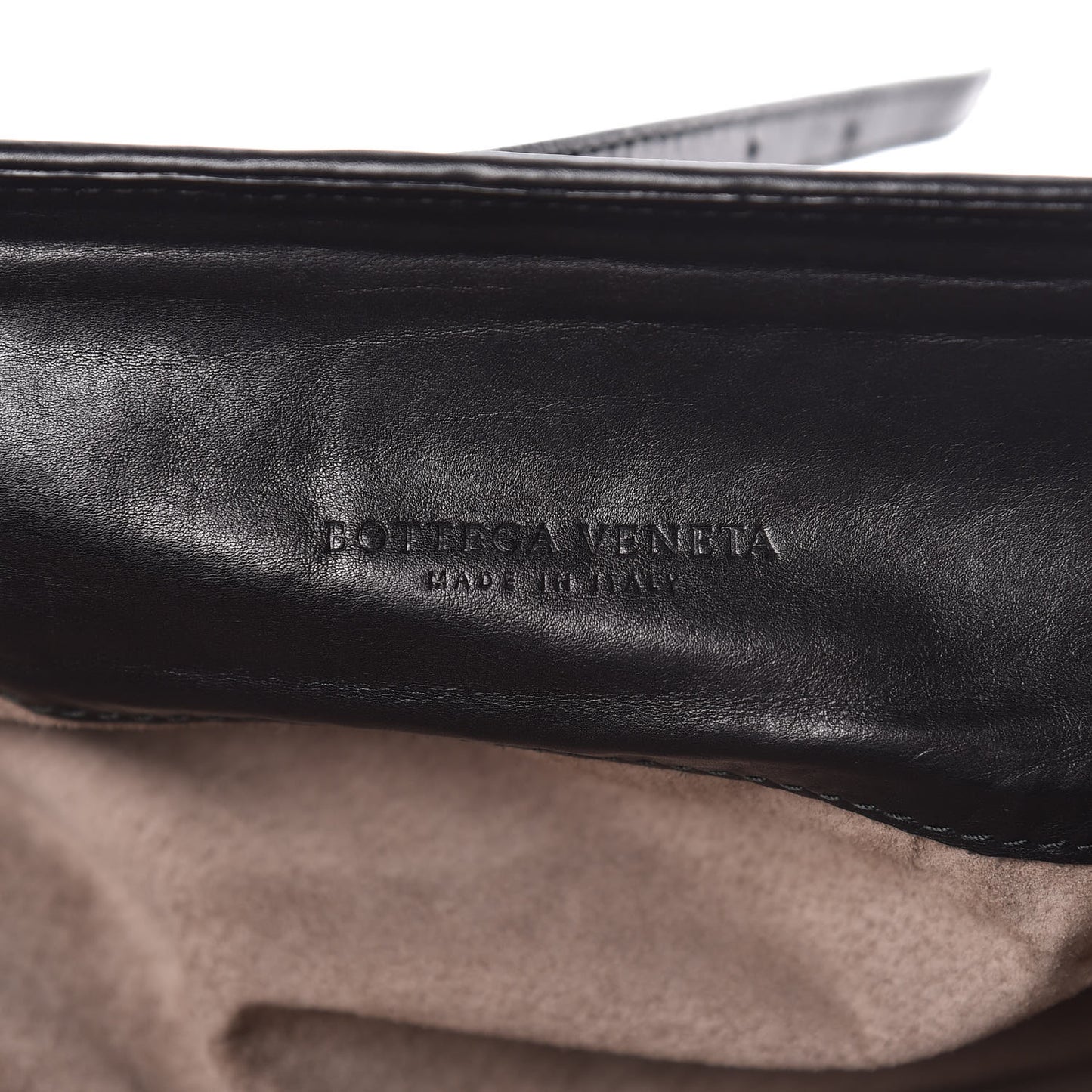 Nappa Intrecciato Shoulder Bag Black