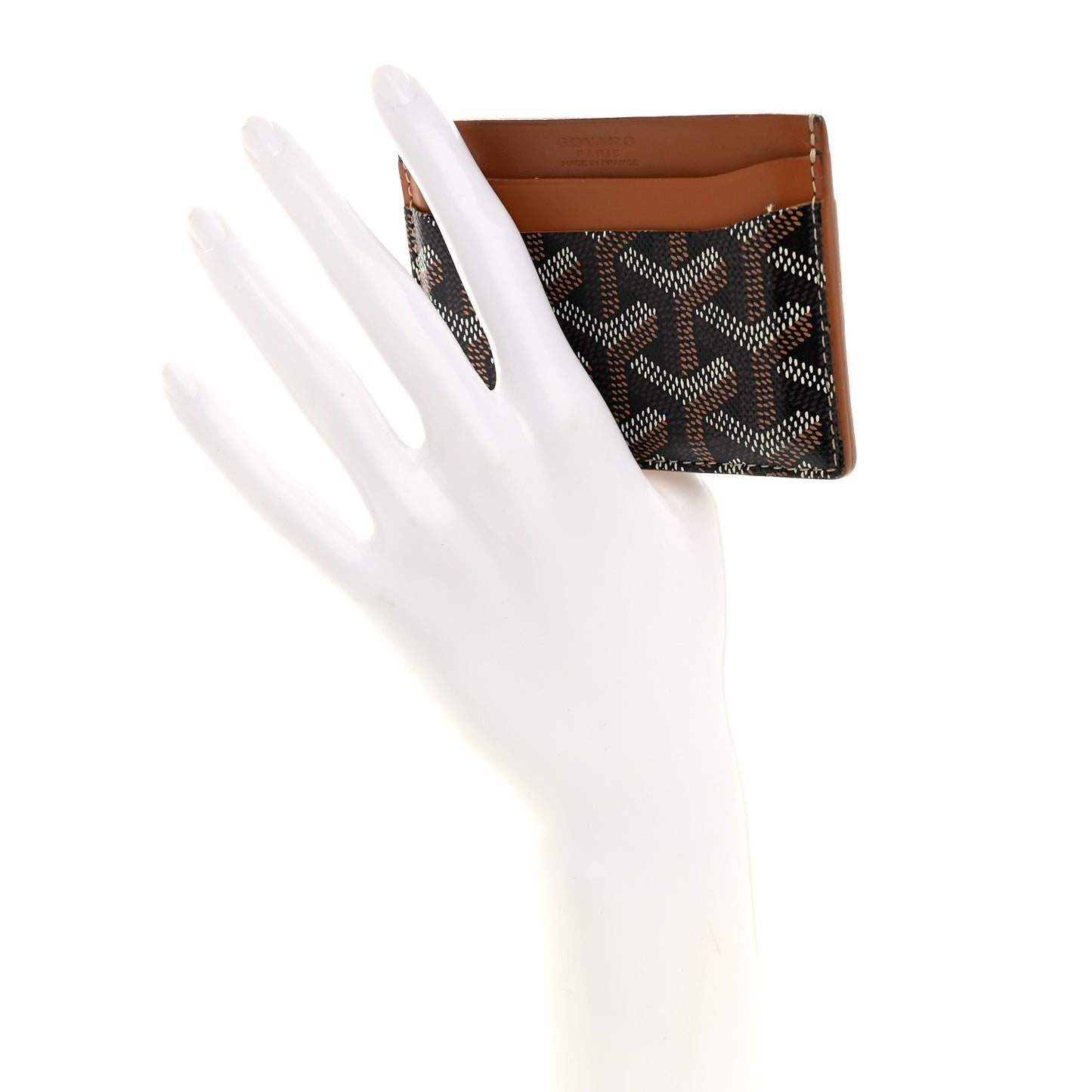 Goyardine Saint Sulpice Card Holder Black Gold