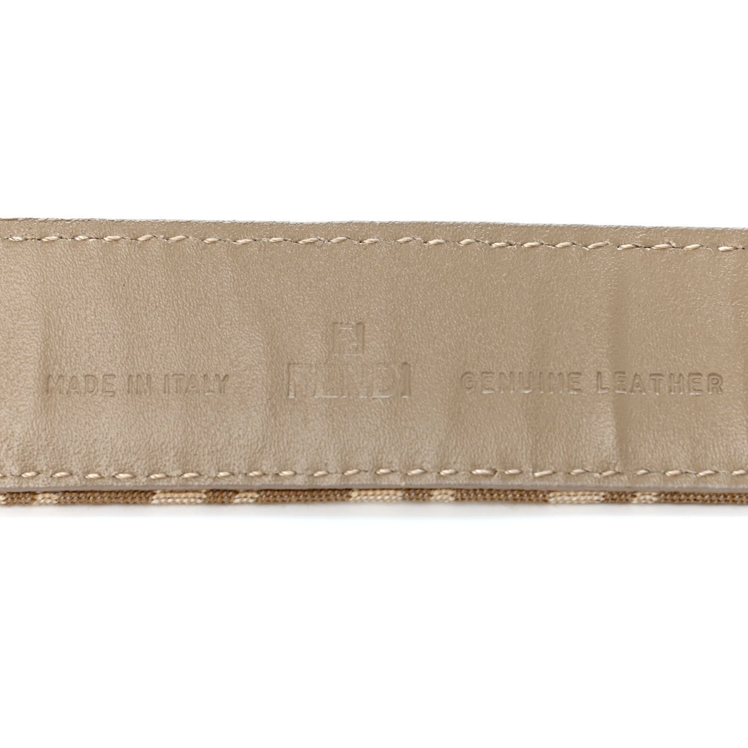 Fendi Zucchino Cuoio Belt 75 30 Beige Tortora Pietra 3 of 6
