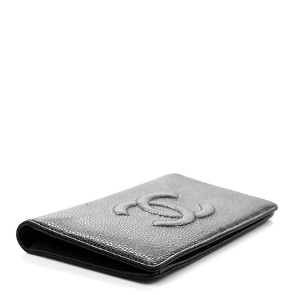Chanel Caviar Timeless CC Yen Wallet Black 4 of 9