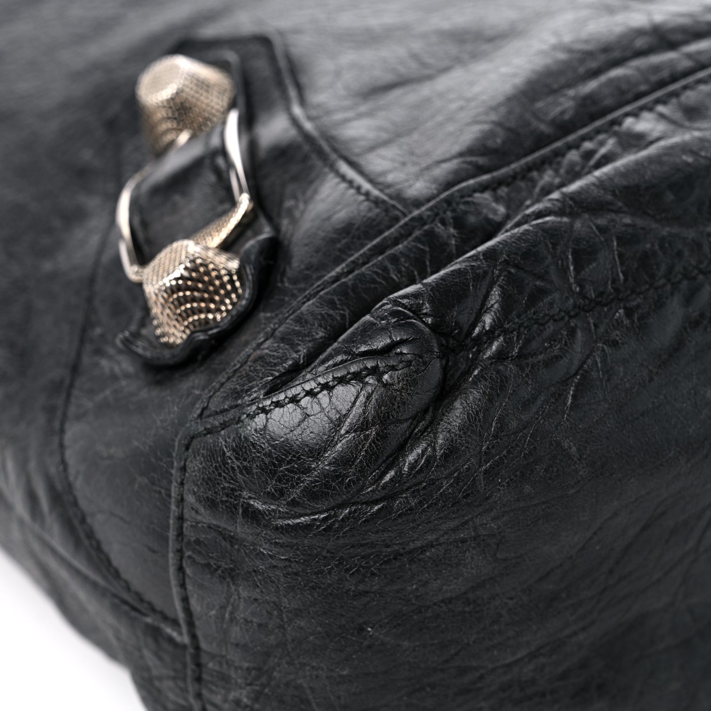 Chevre Giant 21 Silver Hardware Day Hobo Black