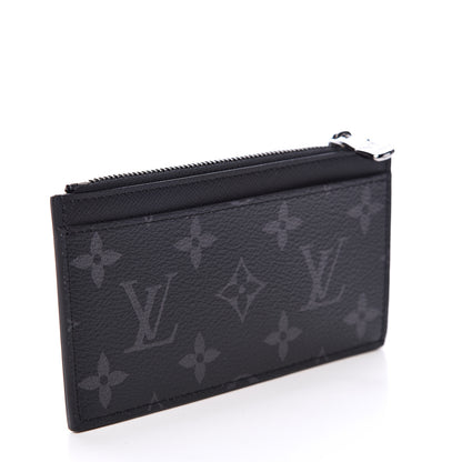 Louis Vuitton Reverse Monogram Eclipse Taiga Coin Card Holder 2 of 7