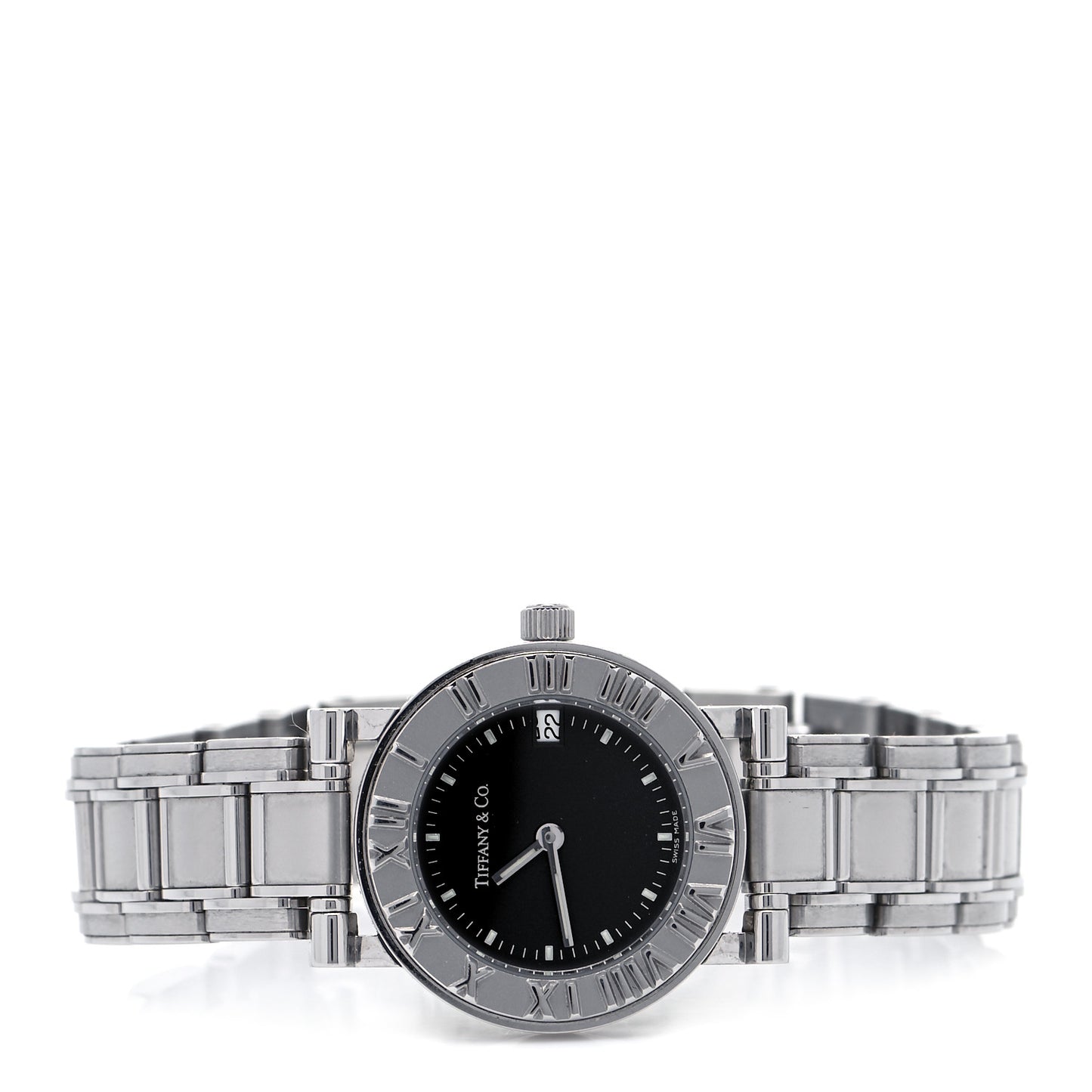 Stainless Steel 25mm Atlas Quartz Watch Black