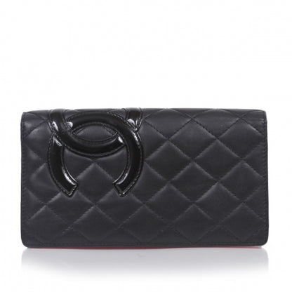 Chanel Calfskin Quilted Cambon Yen Wallet Black 1 of 12