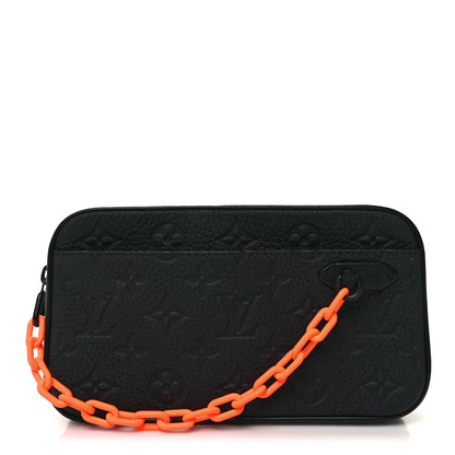 Louis Vuitton Taurillon Monogram Uniformes Solar Ray Soft Pochette Volga Belt Bag Black 1 of 9