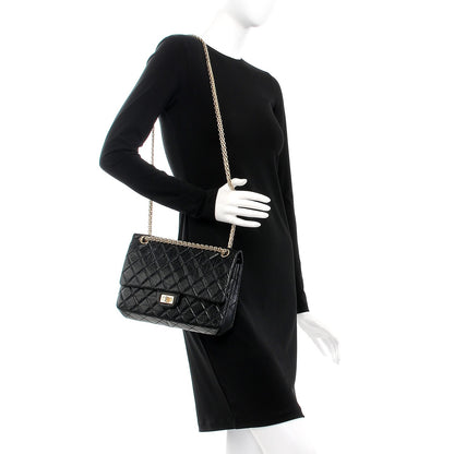 Chanel Aged Calfskin Quilted 2.55 Reissue 226 Flap Black 3 of 8