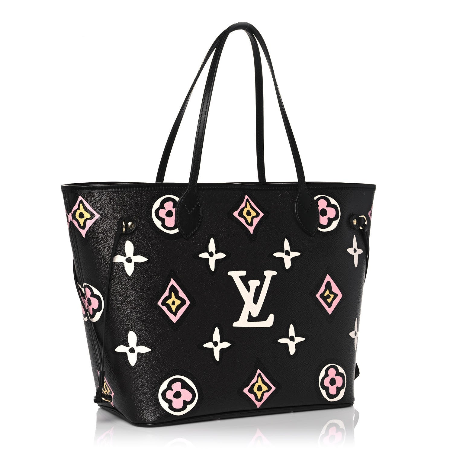 Louis Vuitton Monogram Giant Wild At Heart Neverfull MM Black 3 of 10