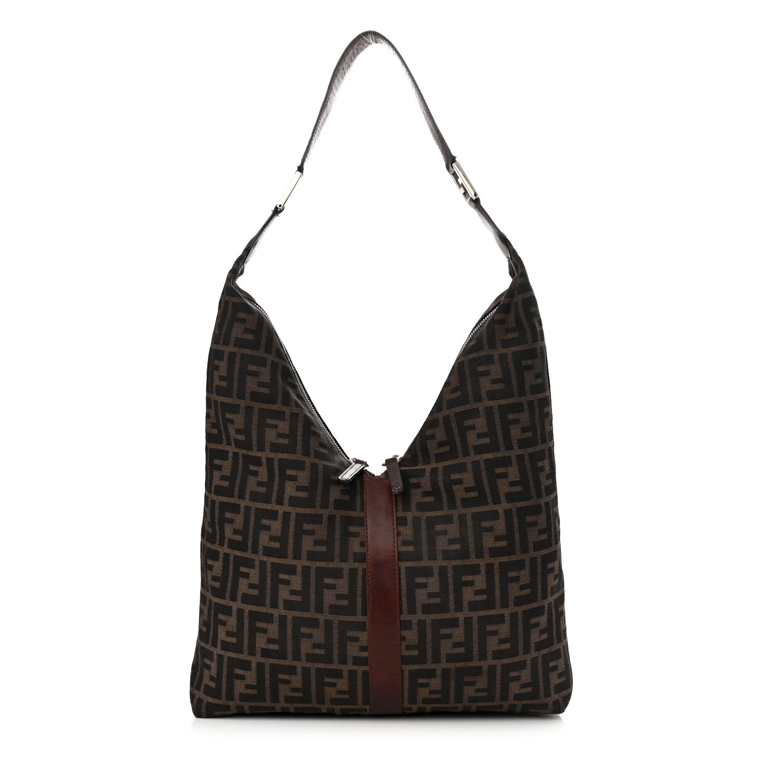 Fendi Zucca Hobo Tobacco 1 of 25