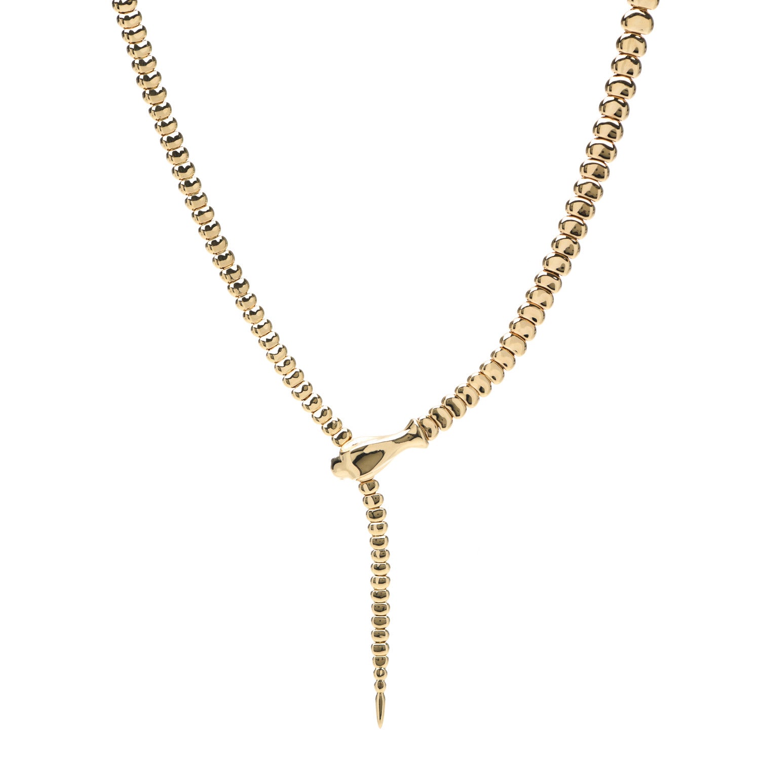Tiffany 18K Yellow Gold Elsa Peretti Snake Necklace 1 of 6