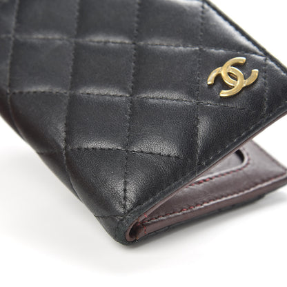 Chanel Lambskin Quilted Card Holder Wallet Black 8 of 12