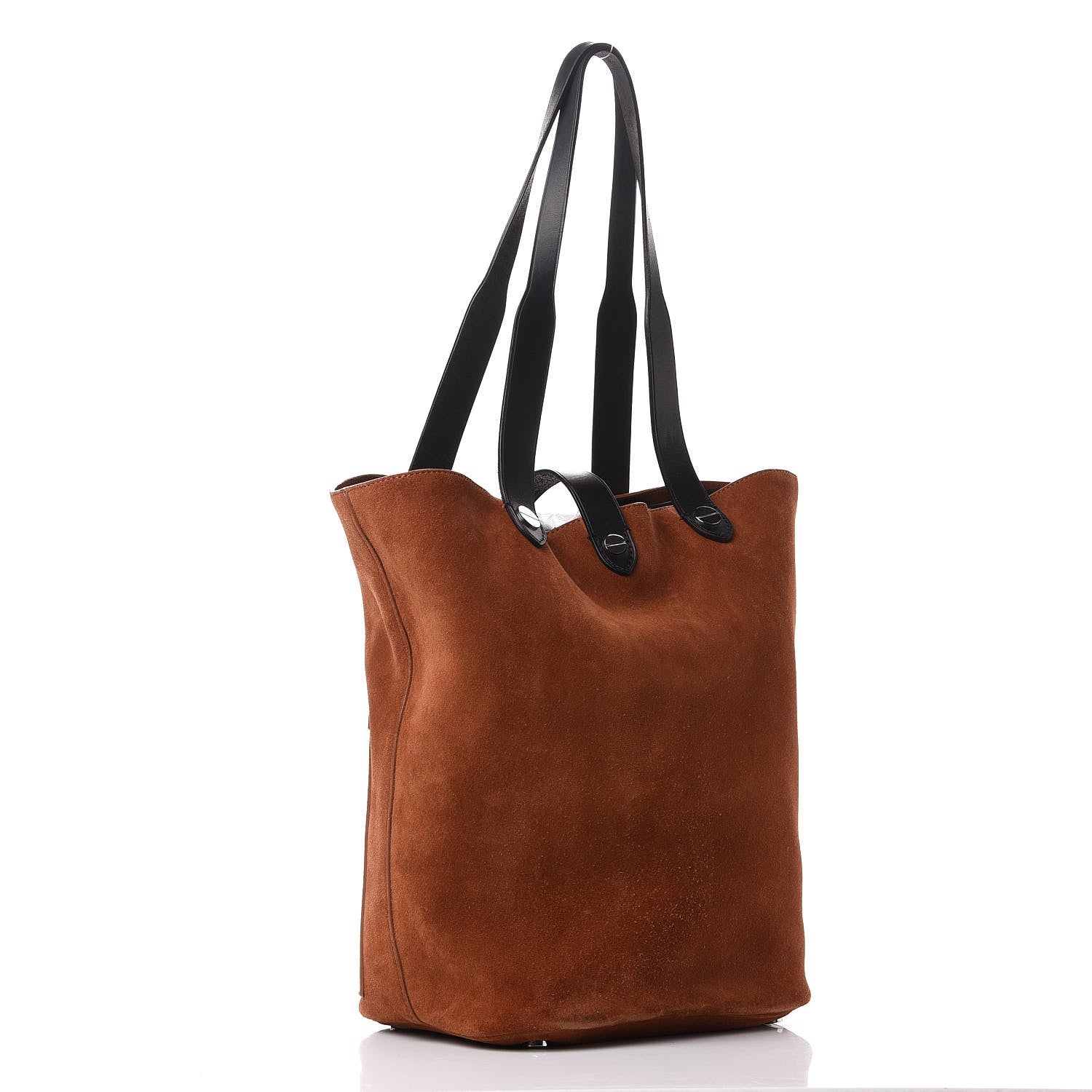 Alexander Wang Suede Calfskin Mason Tote Brown Black 3 of 13