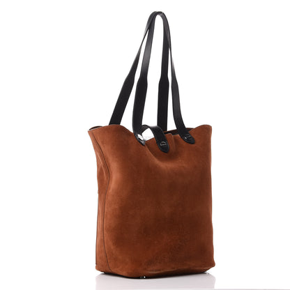 Alexander Wang Suede Calfskin Mason Tote Brown Black 3 of 13